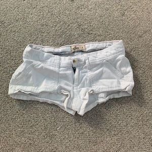 White booty shorts
